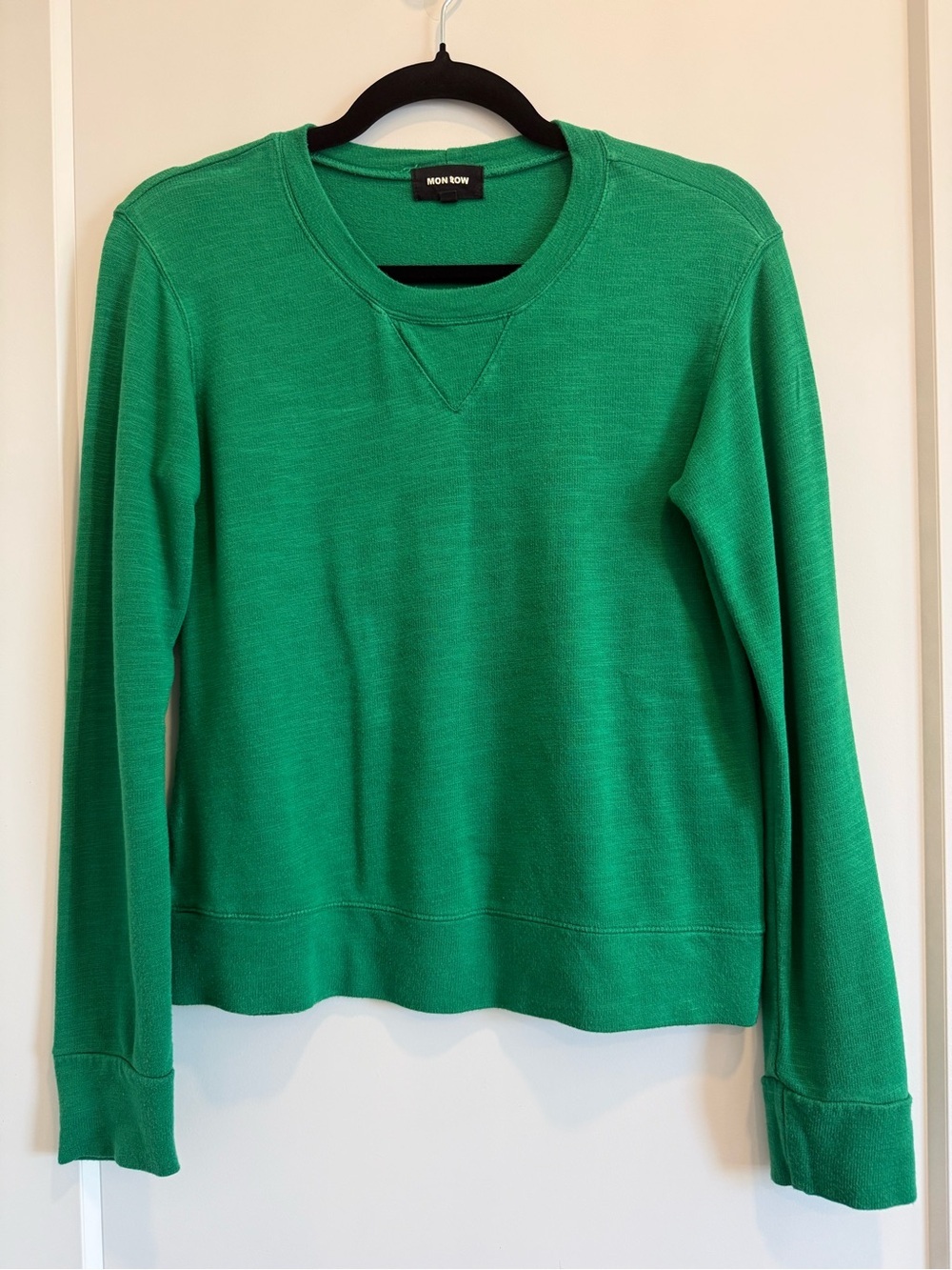 Monrow Green Soft Crewneck Sweatshirt Size S